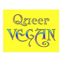 Queer Vegan Postcard