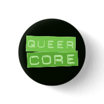 Queercore button (green) by destructobot Queercore button (green)