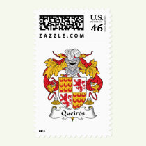 Queiros Family Crest Stamps