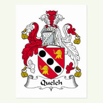 Quelch Family Crest Postcard