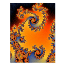 Quenched Double Spiral Postcard