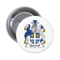 Quennell Family Crest Button