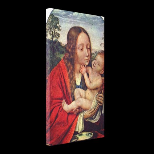 Quentin Massijs - Virgin and Child in Landscape Gallery Wrapped Canvas