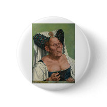 Quentin Massys - A Grotesque Old Woman, 1515 Button