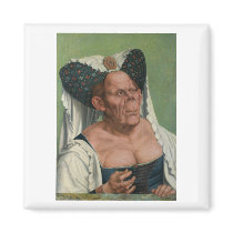 Quentin Massys - A Grotesque Old Woman, 1515 Fridge Magnets