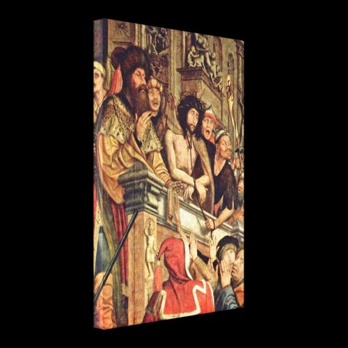 Quentin Matsys - Pilate shows Christ to people Gallery Wrapped Canvas