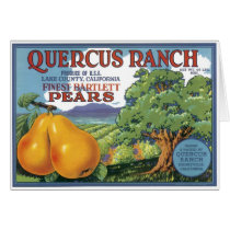 Quercus Ranch Bartlett Pears Card