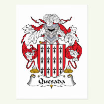 Quesada Family Crest Postcard