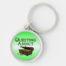 Questing Addict Keychain
