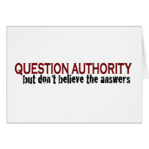 Question Authority cards by worldsfair Question Authority cards