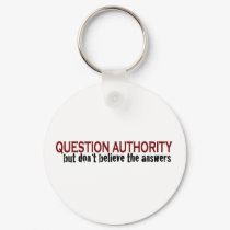 Question Authority keychains
