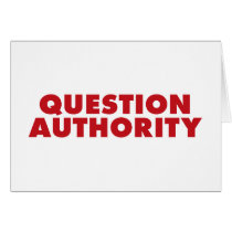 Question Authority - Red! cards