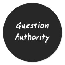 Question Authority Sticker