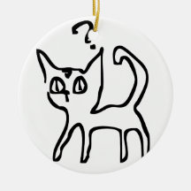 Question Cat Has Question Christmas Tree Ornament
