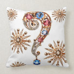 Question Mark Diamonds Sofa Bling Jewelry pillows
