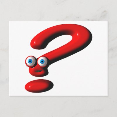 question mark face. Question Mark Face Postcard by