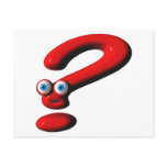 Question Mark Face Postcards