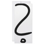 question mark icon customized rack card