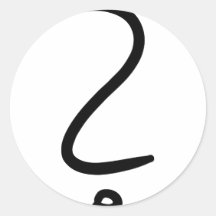 question mark icon stickers
