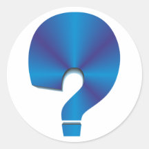 Question mark question Marks Stickers