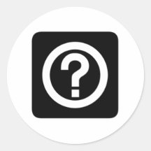 Question Mark Sign Sticker