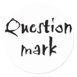 Question Mark Stickers