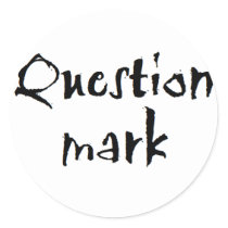 Question Mark stickers