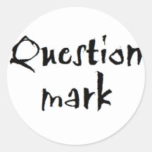 Question Mark Stickers