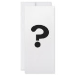 Question Customized Rack Card