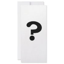 Question Customized Rack Card