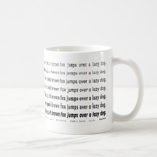 Quick Brown Fox Mug mug