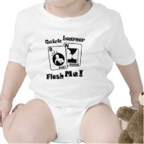 Quick Learner Flash Cards Bodysuit Creeper t-shirts
