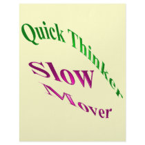 Quick Thinker Slow Mover Letterhead