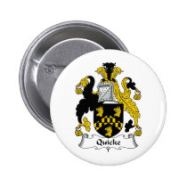 Quicke Family Crest Button