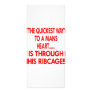 Quickest Way To Mans Heart Through His Ribcage Personalized Rack Card