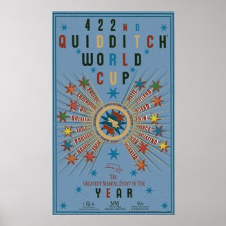 Quidditch World Cup Blue Poster