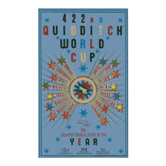 Quidditch World Cup Blue Poster