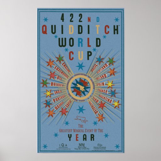 Quidditch World Cup Blue Poster