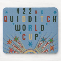 Quidditch World Cup Blue Poster Mouse Pad