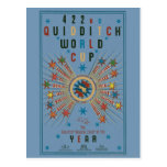 Quidditch World Cup Blue Poster Postcard