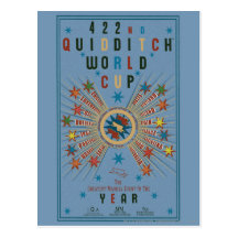 Quidditch World Cup Blue Poster Postcard