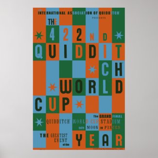 Quidditch World Cup Checkerboard Poster print