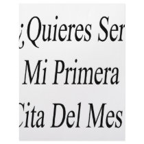 Quieres Ser Mi Primera Cita Del Mes Letterhead Template