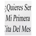 Quieres Ser Mi Primera Cita Del Mes letterhead