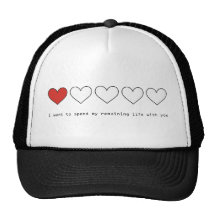 Quiero pasar mi vida restante con usted gorros  
