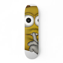 Quiet-3d-black skateboards by AllSmiley Quiet-3d-black skateboards