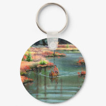 QUIET CANOE by SHARON SHARPE keychains
