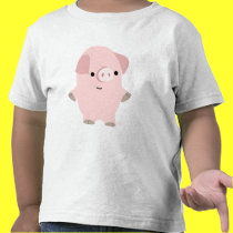 O costume quieto do porco dos desenhos animados ca t - shirts by Lioness_Graphics O costume quieto do porco dos desenhos animados ca t - shirts