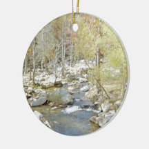 Quiet Getaway At The Creek Christmas Tree Ornament