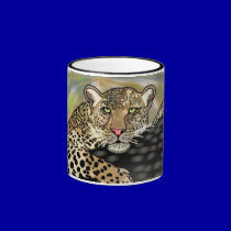 quiet leopard mugs